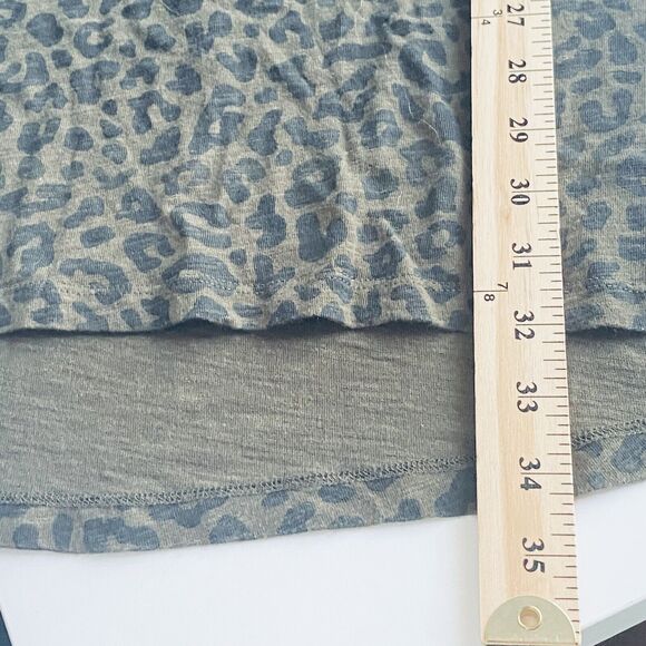 Sanctuary Dress Small So Twisted Green T Shirt Cheetah Print - Picture 5 of 9